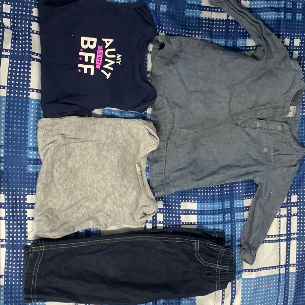 Long Sleeve infant Tops with jeans